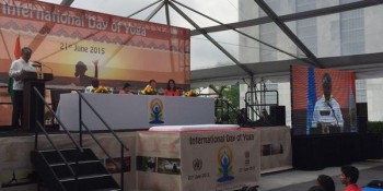 India celebrates International Yoga Day, sets two Guinness world records