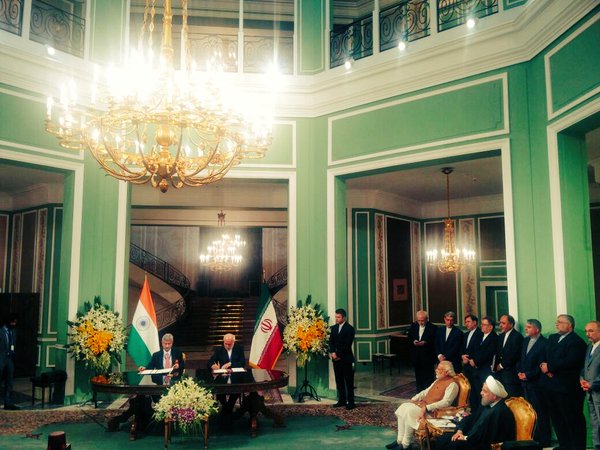 India – Iran: Modi and Rouhani Witnessed The Signing of The 12 Cooperation Documents