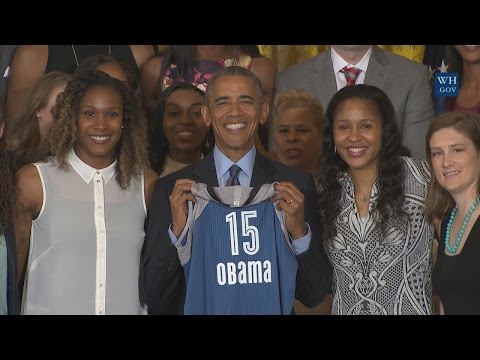 President Obama Welcomes the 2015 WNBA Champion Minnesota Lynx