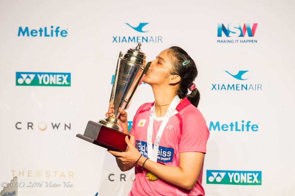 Badminton Trophy: Saina Nehwal  Wins Australian Open Super Series