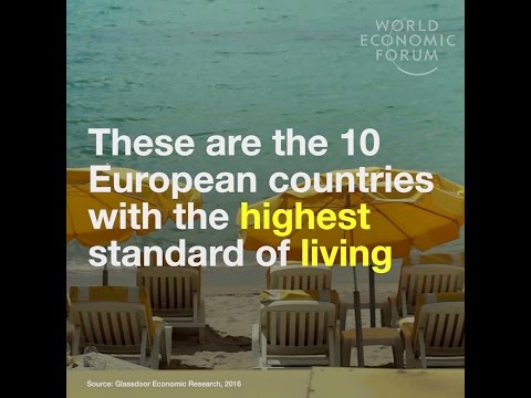 These are the 10 European countries with the highest standard of living