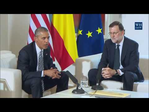 President Obama and Interim President Mariano Rajoy