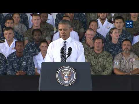 President Obama Delivers Remarks to Service Members