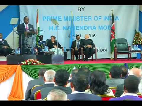 PM Modi addresses the students in University of Nairobi, Kenya
