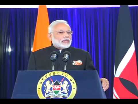 PM Modi’s speech at the Joint Press statements between India   Kenya in Kenya