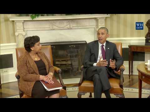 President Obama meets with Attorney General Lynch and FBI Director Comey
