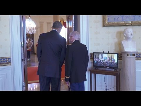 Behind the Scenes with President Obama’s Medal of Honor Recipient