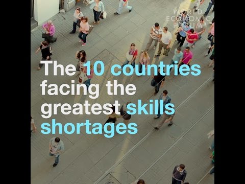 These are the 10 countries facing the greatest skills shortages