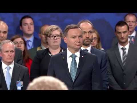 Honouring ceremony for NATO military personnel, NATO Summit in Warsaw, 08 JUL 2016