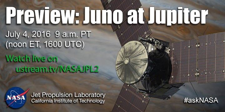 Ahead of the Juno spacecraft’s arrival at  #Jupiter tonight,…