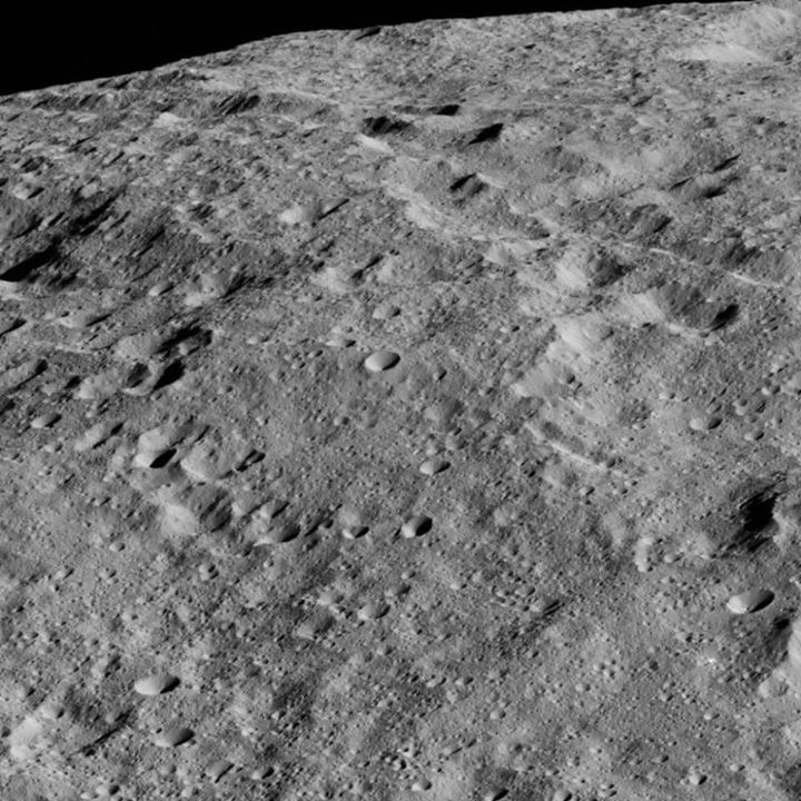 Look over the limb of dwarf planet Ceres in this new image t…