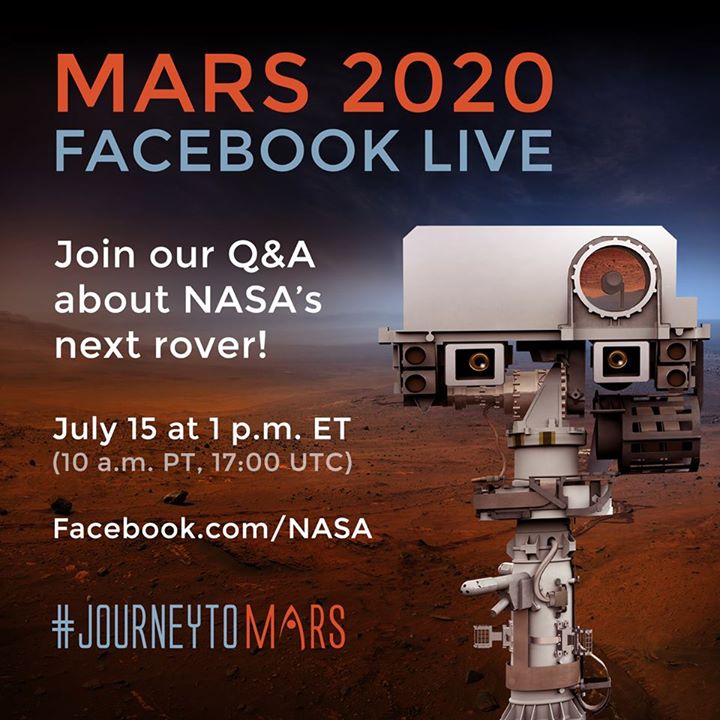 Want to meet our next Mars rover? Join us for a Facebook Liv…