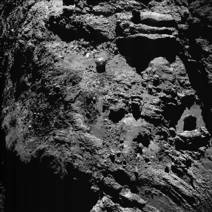 This Rosetta Mission image taken on 9 July, when the spacecraft was 11.7 km from…
