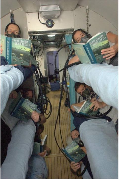 The night before the crew rotation, the NEEMO 21 aquanauts performed the extensi…