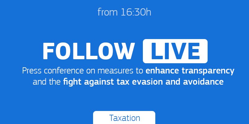 LIVE conference on tax transparency
and fight vs #taxevasion 16:30…