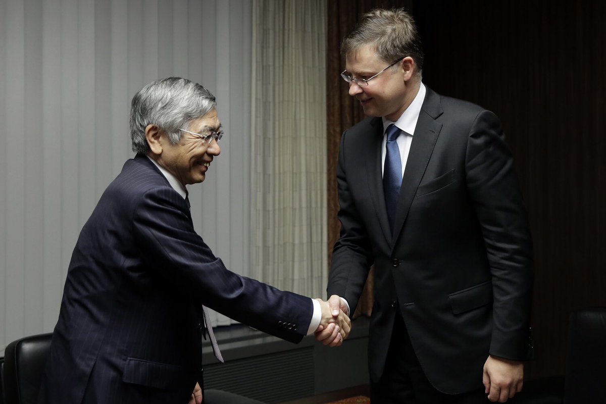 Good meeting with the Governor Kuroda about the Japanese monet…