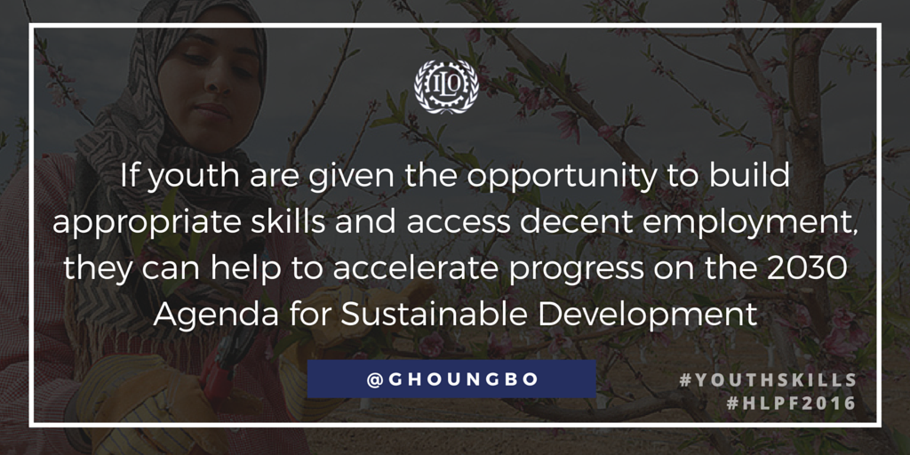 #YouthSkills are vital to achieve decent work & #2030Agenda for Sustainable …