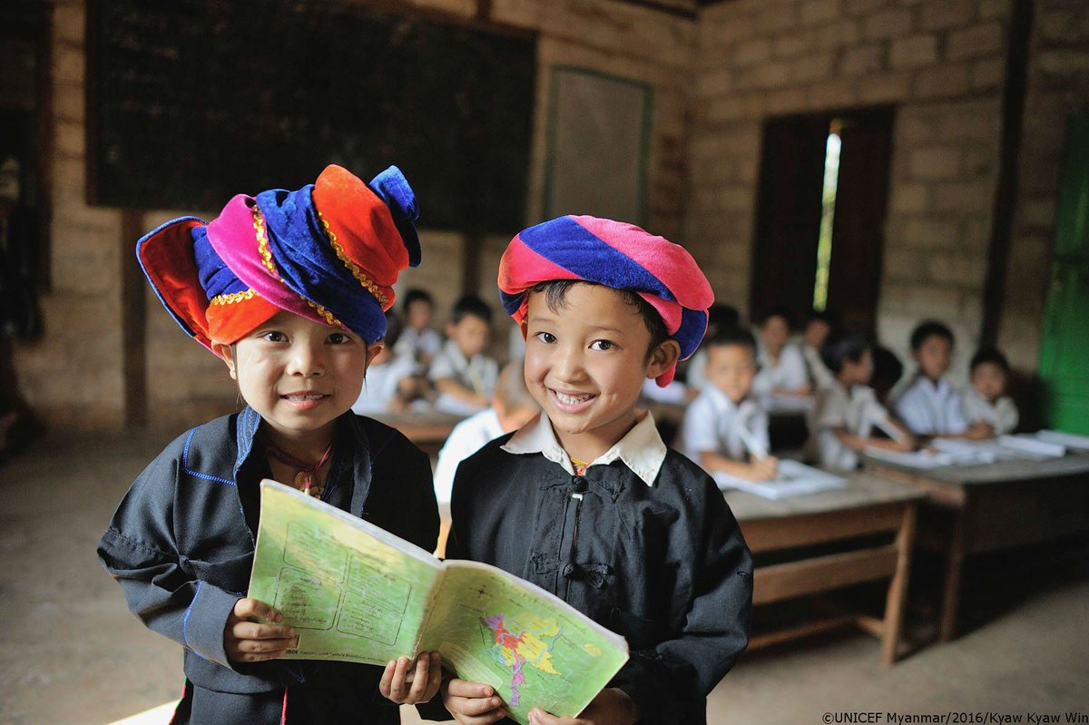 Children in school in #Myanmar. Every child has the right to a quality education…