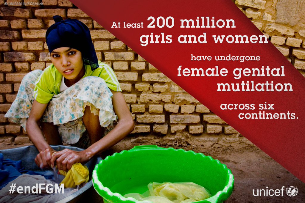 Large majority of people oppose FGM in countries where the practice persists   #…