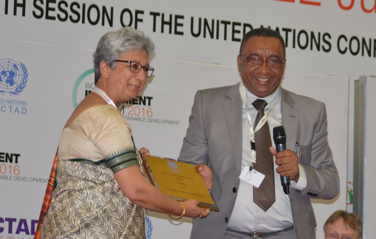 Ms. Rita Teotia, Secretary, @CimGOI accepted the award on behalf of @investindia…