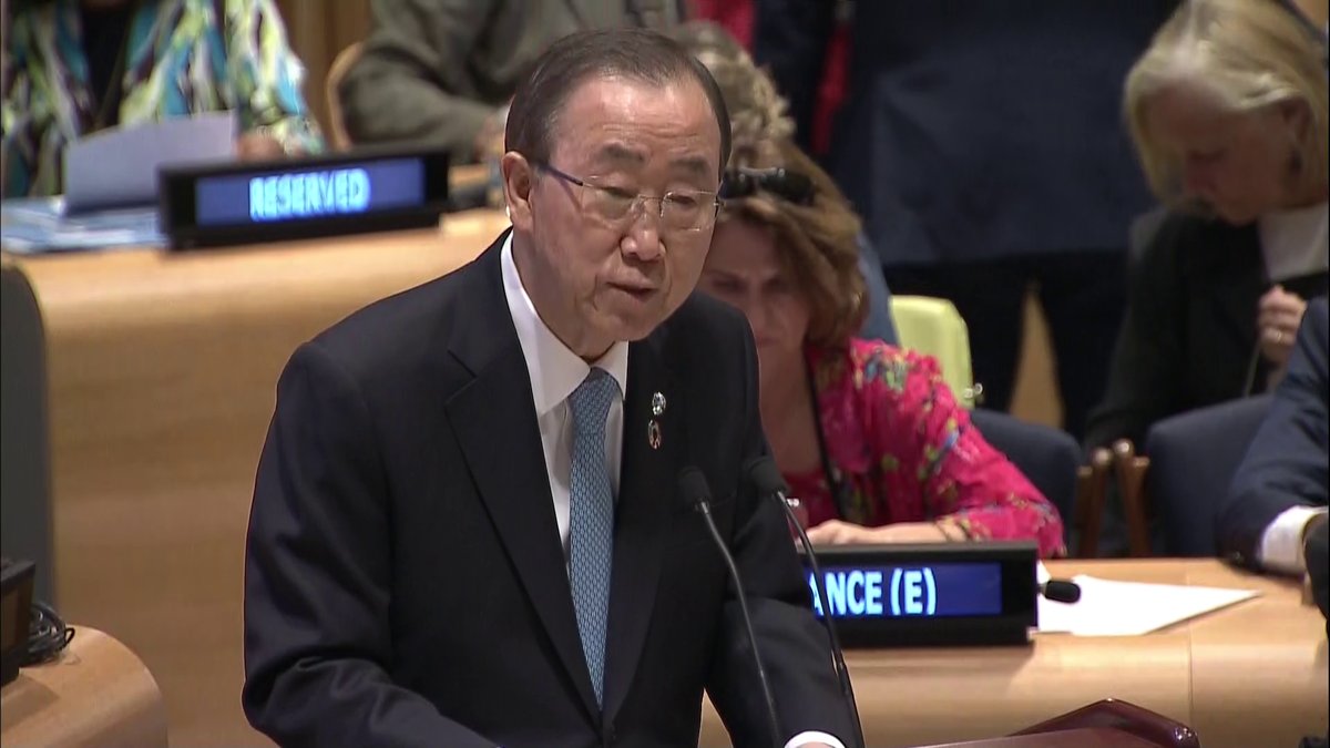 “Those who are the furthest behind will have to be reached first” Ban Ki-moon la…