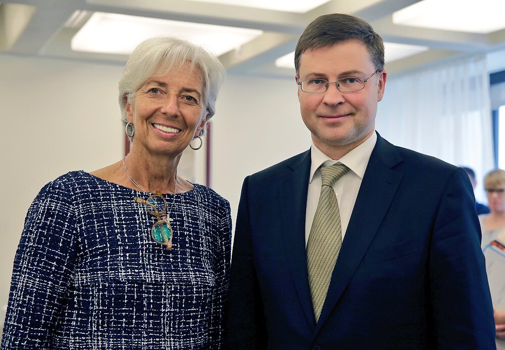 Good discussion with Christine @Lagarde on current economic ch…
