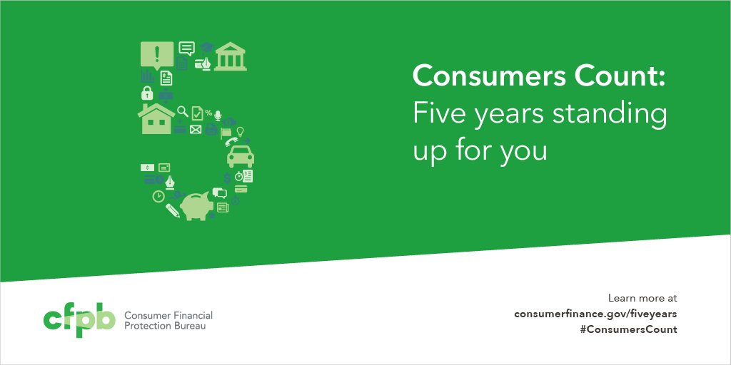 #ConsumersCount to the CFPB! Read more on how we’re standing up for you:  …