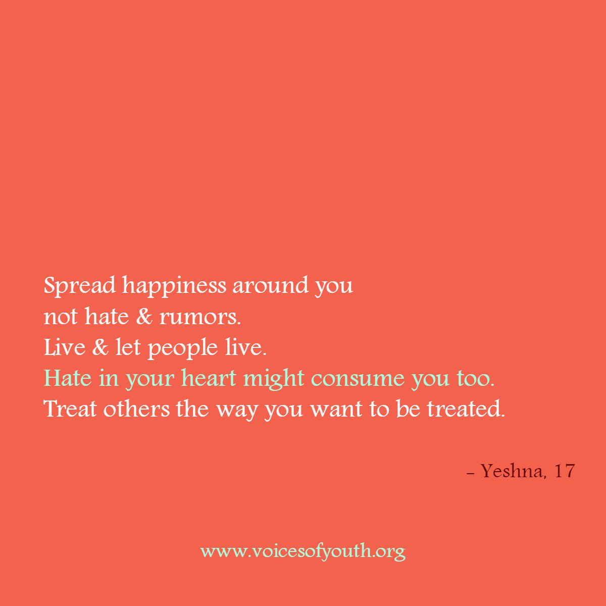 Words of wisdom from @voicesofyouth blogger Yeshna. …