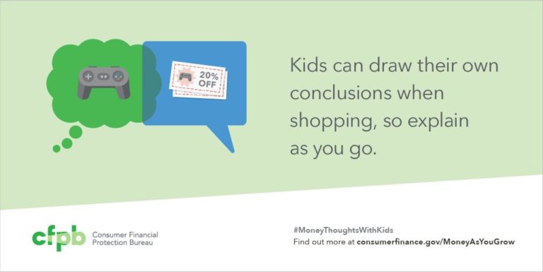 Do you like to talk to your kids about money as you go shopping?  …