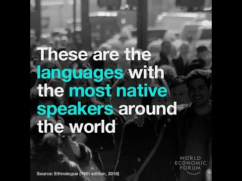 These are the languages with the most native speakers around the world