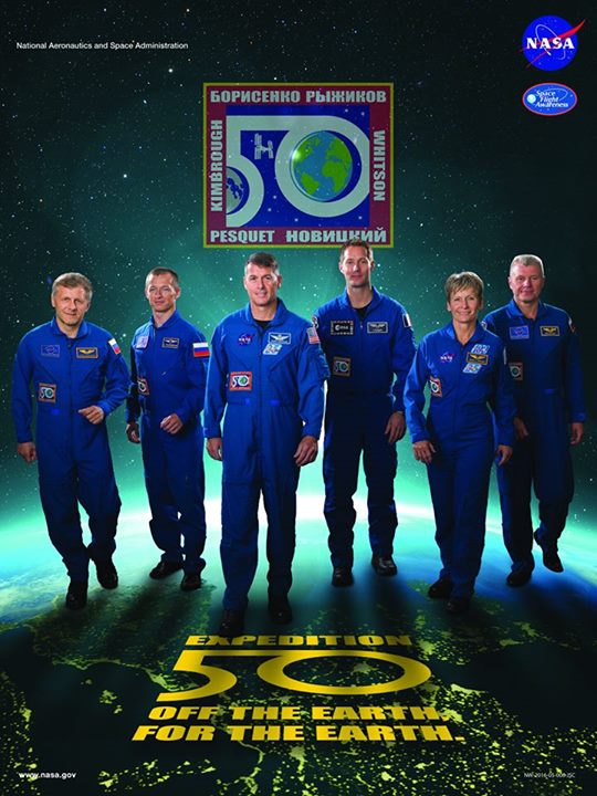 The approved Expedition 50 crew poster in full. For hi res see