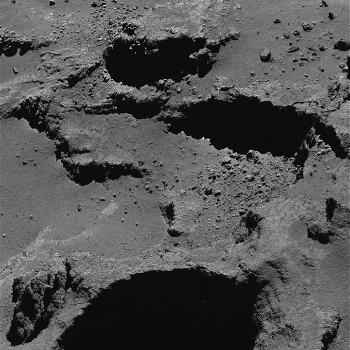 Another great close-up! Rosetta Mission view of Comet  #67P on 31 July from a di…