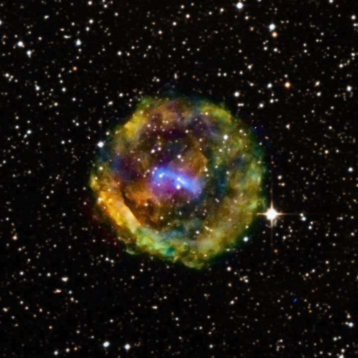 A new look at the debris from an exploded star in our galaxy…