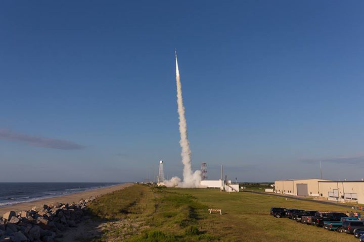 LIFTOFF! A rocket carrying student experiments launched from…