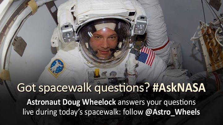 Have questions about this morning’s  #spacewalk? Veteran spa…