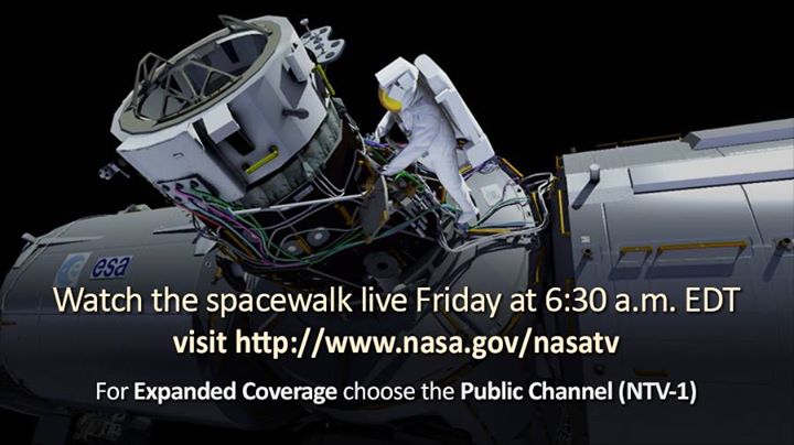 THIS FRIDAY: NASA astronauts will work to install a new “par…