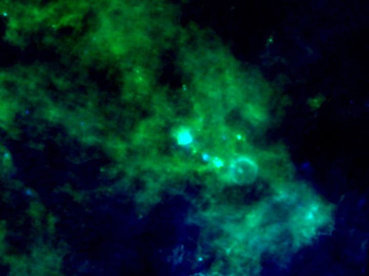 At the centre of this image, captured by ESA’s  #Herschel space observatory, is …