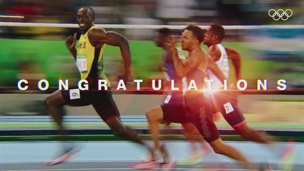 Congrats, @usainbolt on winning your 8th #gold medal! Men’s 200m #Athletics #Oly…