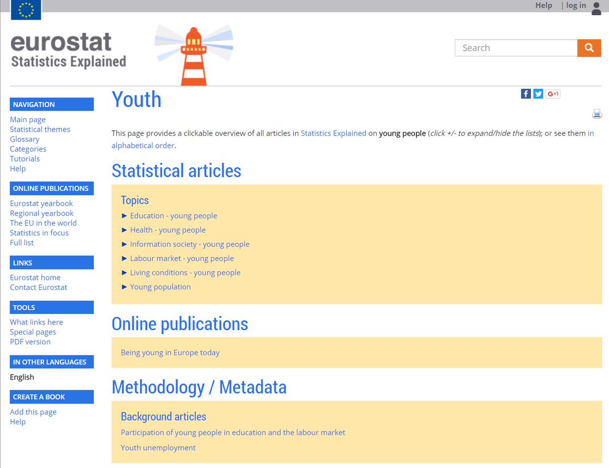 Lots of #Eurostat data and analysis on young people in the EU for #YouthDay  …
