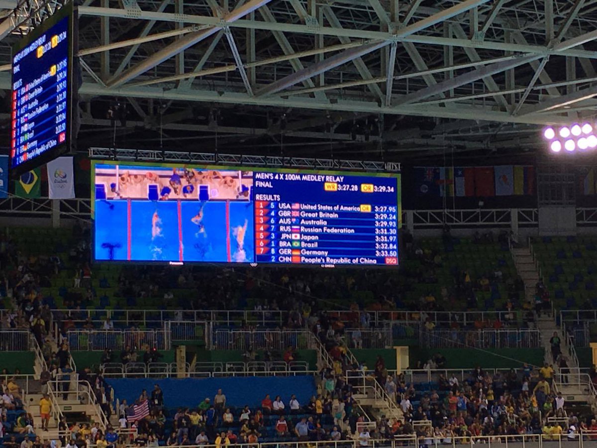 .@MichaelPhelps wins his 23rd #gold medal! Congrats! #swimming #Olympics …
