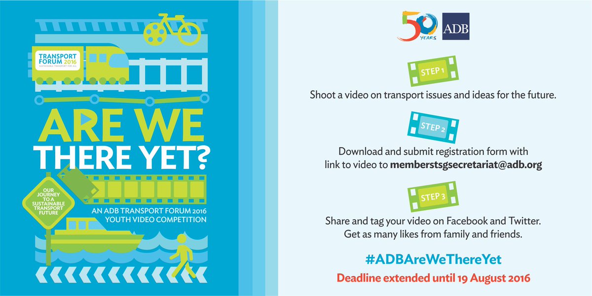 RT @YouthForAsia: #OpportunitiesforYouth: Last 2 days to submit your video on #t…