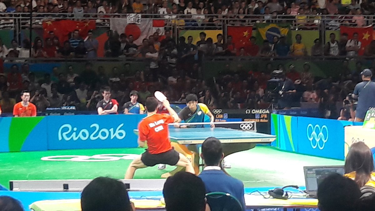 #CHN is one game away from winning #gold #TableTennis #Olympics @ittfworld …