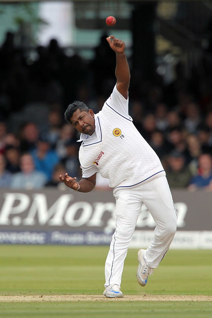 Herath jumps to fifth in Test bowler rankings. More at  …