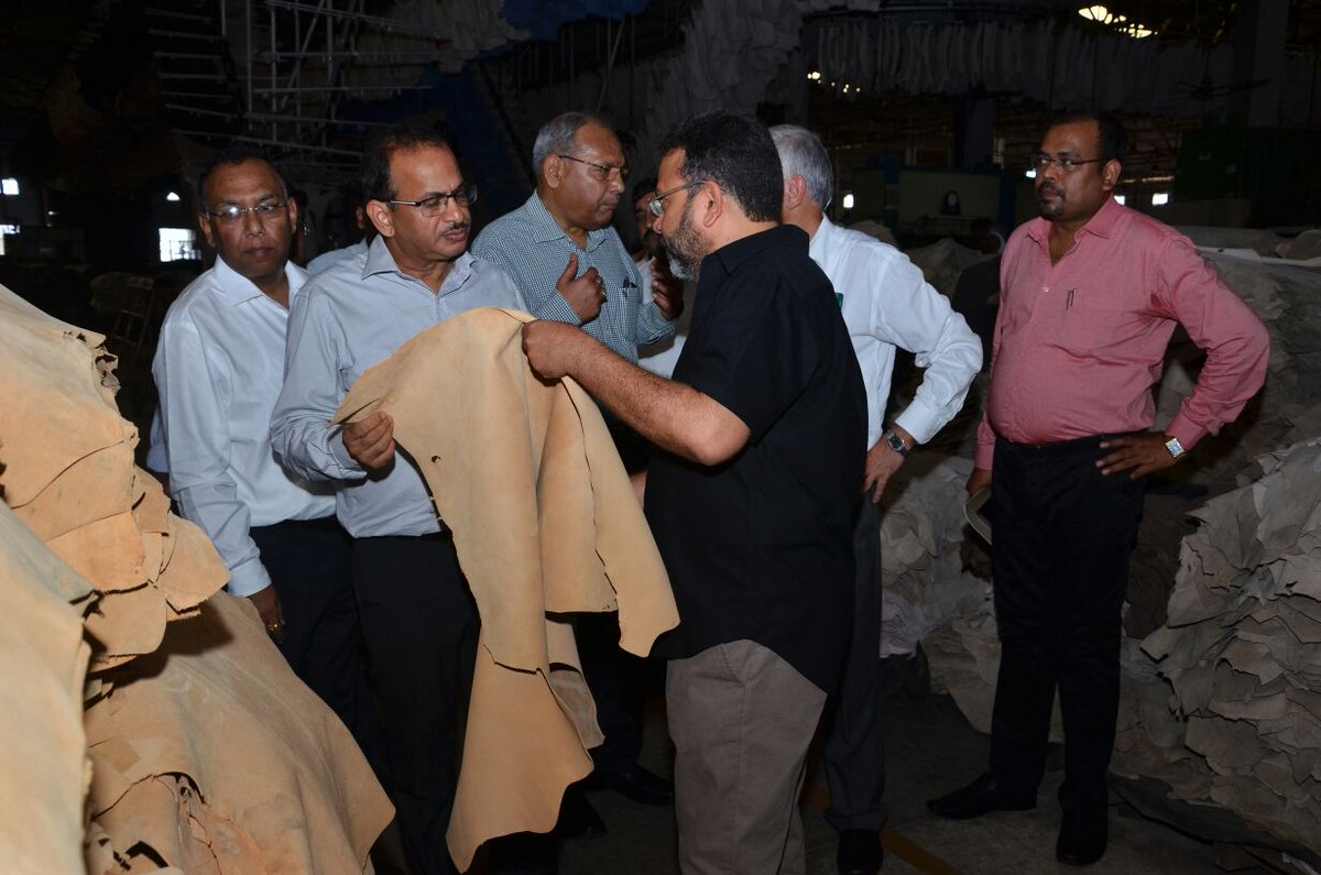 RT @DIPPGOI: @rabhishek1982 Secy, DIPP inspecting various leather tanneries &amp…