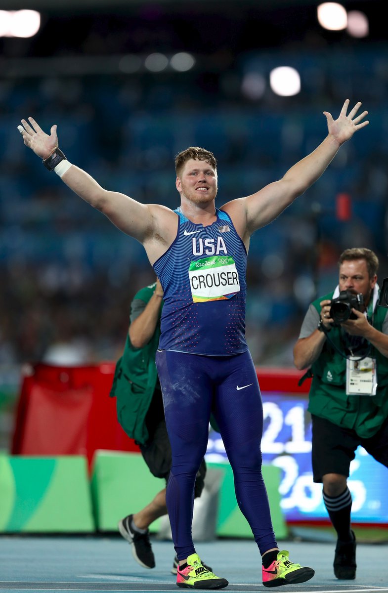 Ryan Crouser (#USA) wins #gold and breaks the OR in men’s shot put! Result – 22….
