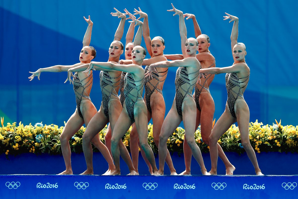 It’s #RUS with #gold! #CHN wins #silver and #JPN #bronze! #SynchronisedSwimming …