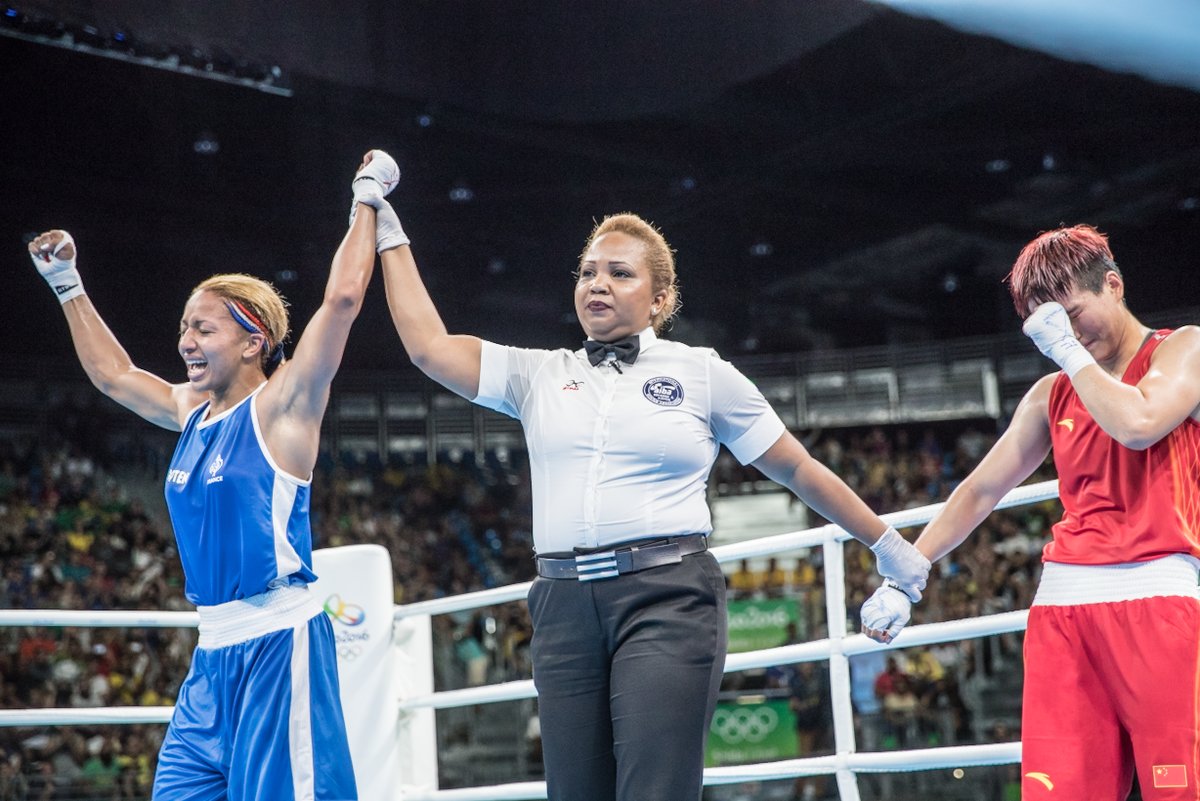 RT @AIBA_Boxing: #Rio2016 #OlympicGames FINAL
Women’s 60kg – Junhua YIN #CHN vs …