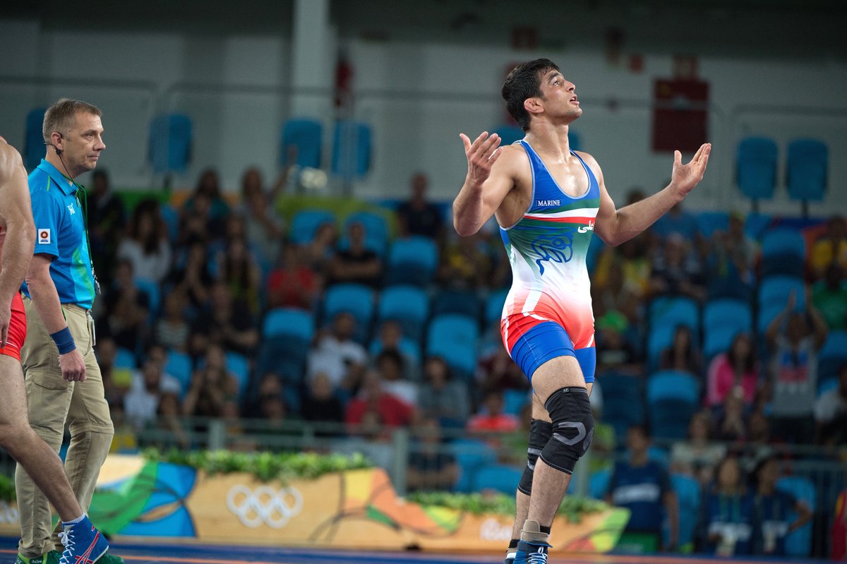 RT @wrestling: FS74 GOLD: H. YAZDANICHARATI #IRI df. A. GEDUEV #RUS, 6-6. #Rio20…