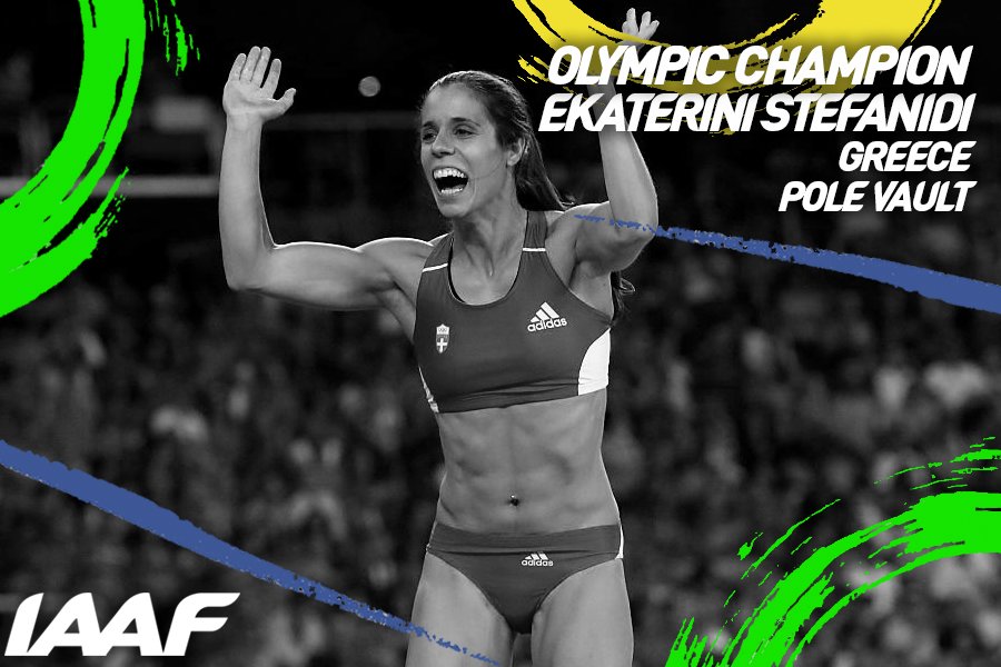 RT @iaaforg: Pole vault #gold for Greece’s @KatStefanidi with 4.85m!

#Rio2016 #…