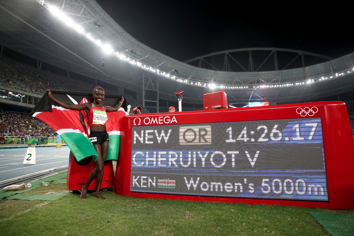 Congrats! V.Cheruiyot #KEN #gold and OR. H.Obiri #KEN #silver A.Ayana #bronze #E…